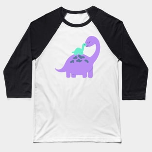 momma and baby Dino Baseball T-Shirt